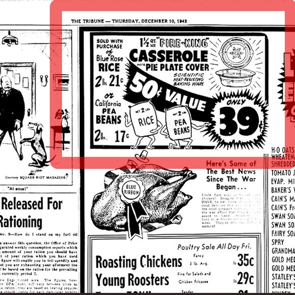 10” Mixing Bowl Philbe Sapphire Blue Ovenware, FIRE KING by Anchor Hocking, MCM - Picture 6 of 11